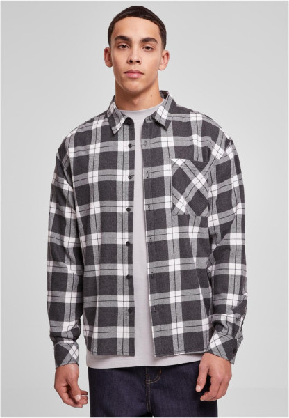 Urban Classics Hemd Boxy Dark Checked Shirt