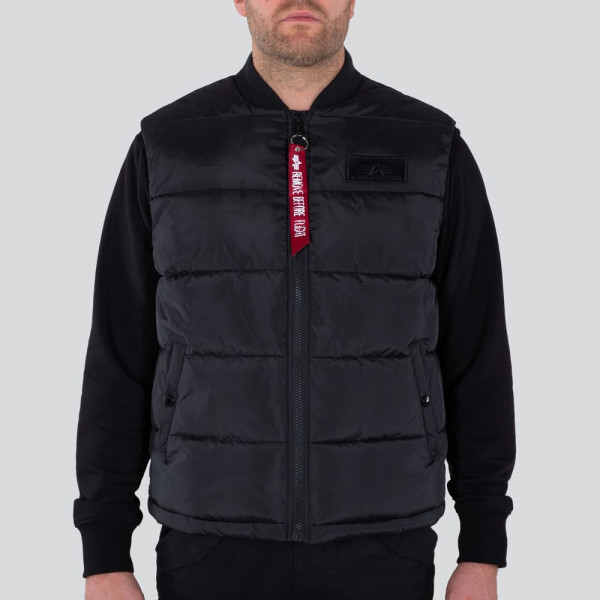Alpha Industries LW Men | Black Puffer Jackets | Lifestyle Vest Jacke 