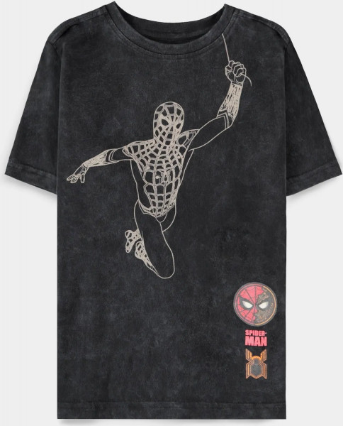 Marvel - Spider-Man - Boys Tie Dye Short Sleeved T-shirt Black