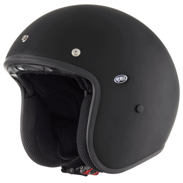 Premier Motorrad Helm Le Petit Jethelme U9 Bm Black