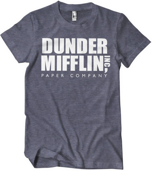 The Office Dunder Mifflin Inc. Logo T-Shirt Navy-Heather
