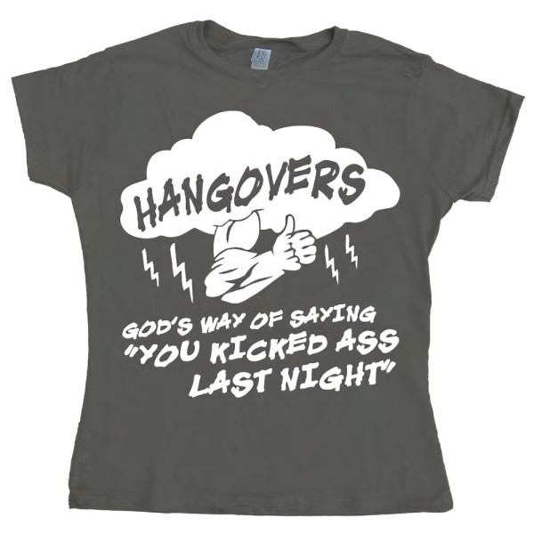 Tokigt Damen Hangovers God S Way Girly T-Shirt SH-5-15107-H7-11