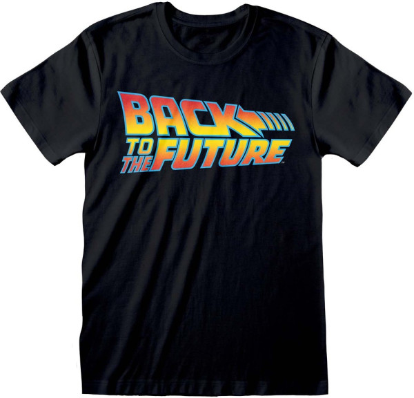 Back To The Future - Vintage Logo T-Shirt Black