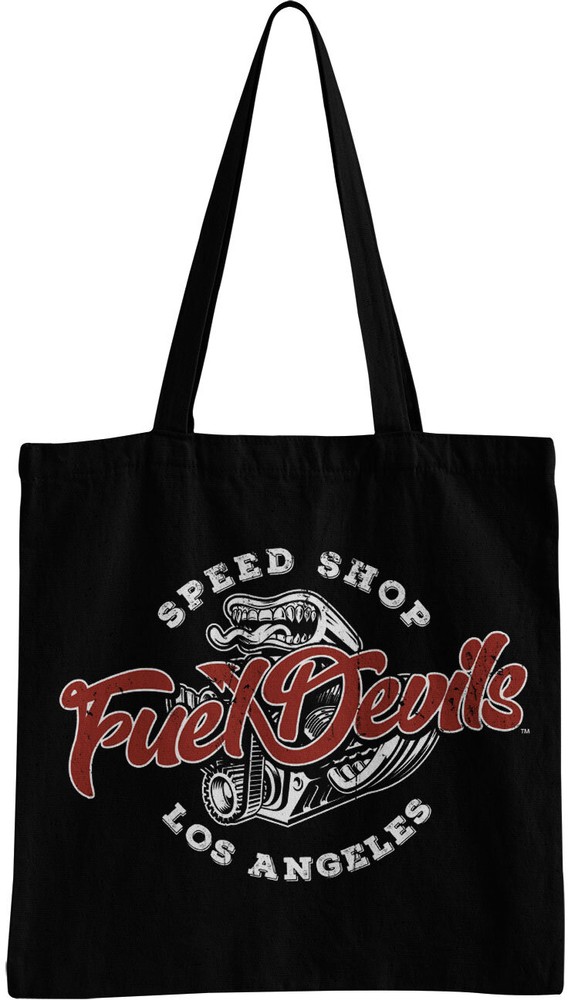 Fuel Devils Speed Shop Tote Bag Tragetasche Schwarz - Herren / Unisex