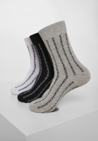 Mister Tee Socken Fuck You Socks 3-Pack Black/Grey/White