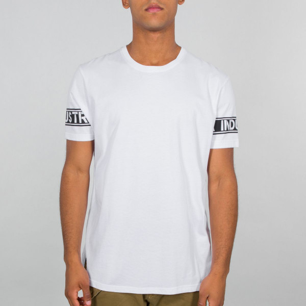 Alpha Industries Sleeve Print T T-Shirt / Unisex White