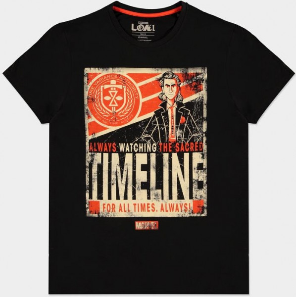 Marvel - Loki - Timeline Poster - Men's T-shirt Black
