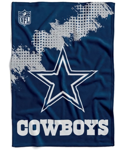 Dallas Cowboys Flannel Decke /Throw CORNER American Football NFL Blau-150x200cm