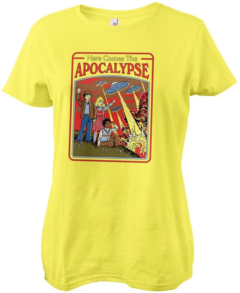 Steven Rhodes Damen Here Comes The Apocalypse Girly Tee - Damen