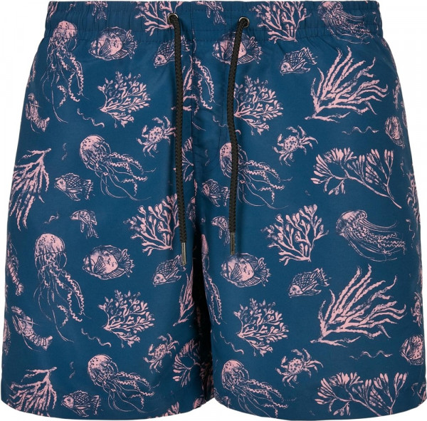 Urban Classics Pattern Swim Shorts Nautical Aop