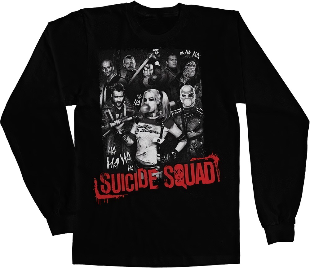 Suicide Squad Longsleeve Tee Schwarz - Herren / Unisex
