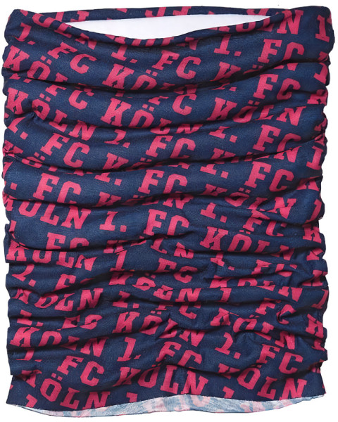 1. FC Köln Multifunktionstuch blau mit Fleece Fussball Blau