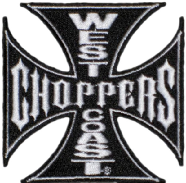 WCC West Coast Choppers Patch Iron Cross Black