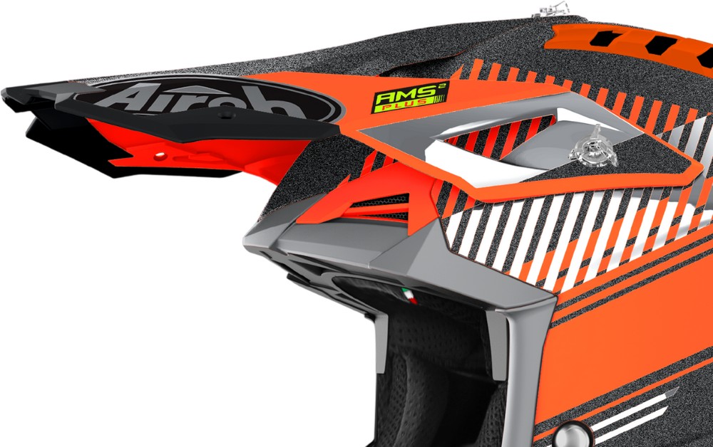 Airoh Aviator 3 Peak Wave Orange Chrome - Herren / Unisex