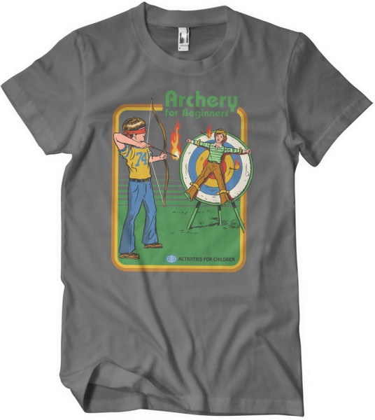 Steven Rhodes Archery For Beginners T-Shirt Darkgrey