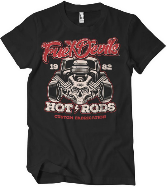 Fuel Devils Hot Rod Fabrication T-Shirt Black
