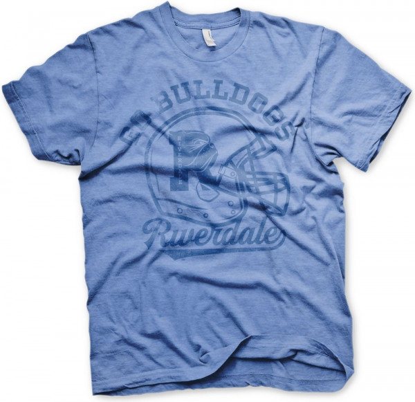 Riverdale Go Bulldogs Vintage T-Shirt Blue-Heather