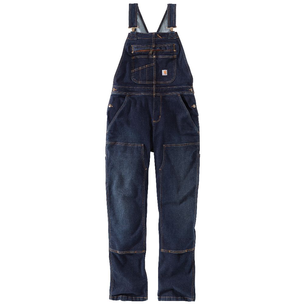 Carhartt Damen Latzhose Denim Double Front Bib Overall Midnight