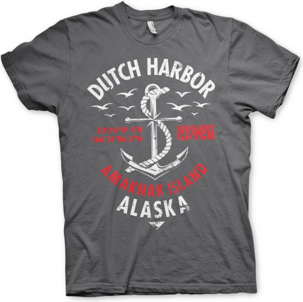 Deadliest Catch Dutch Harbor T-Shirt Dark-Grey