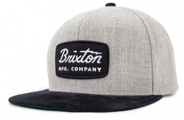 Brixton Cap Jolt Snapback Black Light Heather Grey