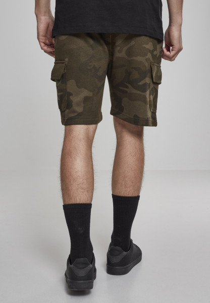 Urban Classics shorts Camo Cargo Terry Shorts Olive Camouflage
