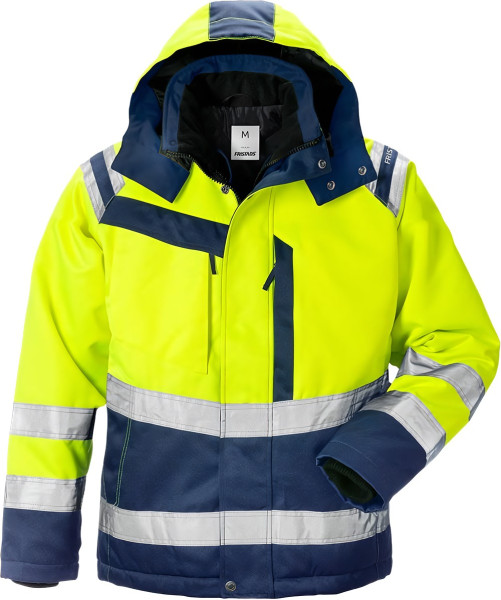 Fristads High Vis Winterjacke Damen 4143 PP Warnschutz-Gelb/Marine