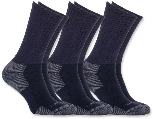 Carhartt Herren Socke All-Season Cotton Sock 3-Pair Navy