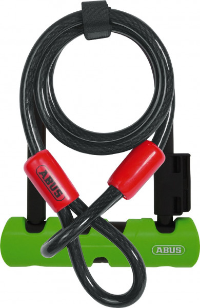 ABUS Fahrradschloss Ultra Mini Bügelschloss 34596 Schwarz-Grün