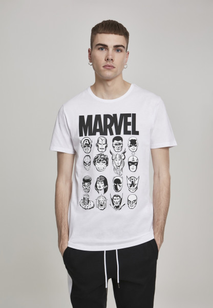 Merchcode T-Shirt Marvel Crew Tee White