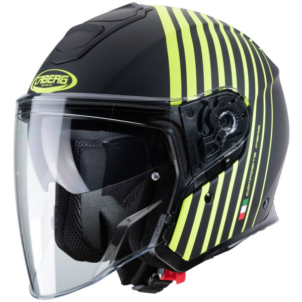 Caberg Motorrad Jethelm Flyon Bakari Matt Schwarz/Fluo-Gelb