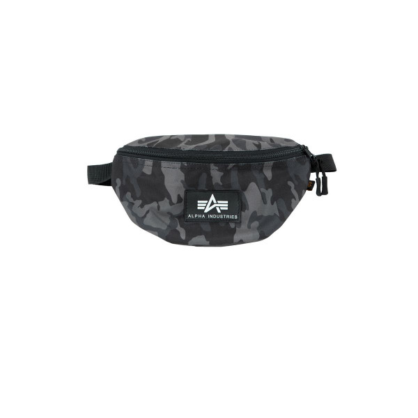 Alpha Industries Rubber Print Waistbag Tasche Black Camo