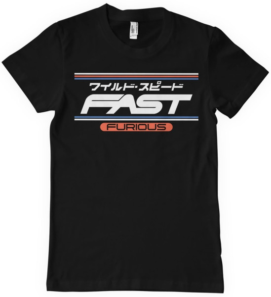 The Fast and the Furious Jpn T-Shirt Black