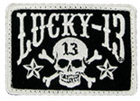 Lucky 13 Patch Skull Stars