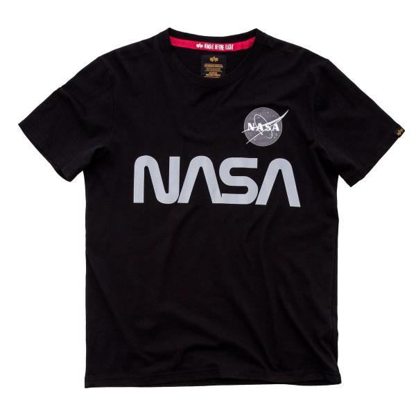 Alpha Industries NASA Reflective T T-Shirt / Unisex Black