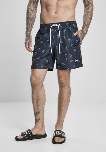 Urban Classics Badehose Pattern Swim Shorts Island Aop