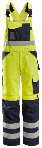 Snickers Hi-Vis Arbeitslatzhose, Kl. 2, EN 14404, 20471 HV-Gelb-Navy