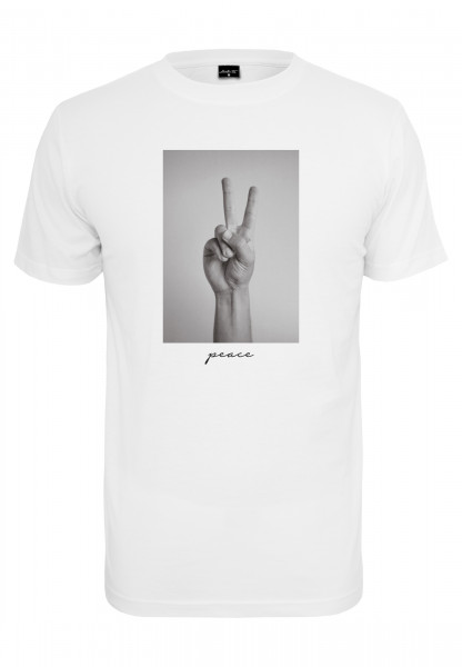 Mister Tee T-Shirt Peace Sign Tee white
