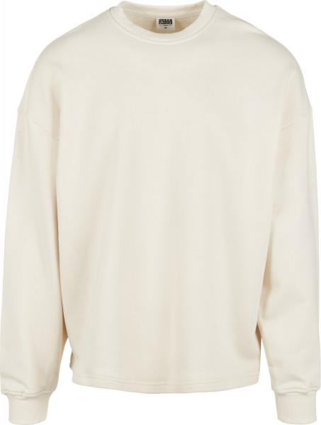 Urban Classics Hoodie / Sweatshirt Organic Oversized Boxy Crew Whitesand