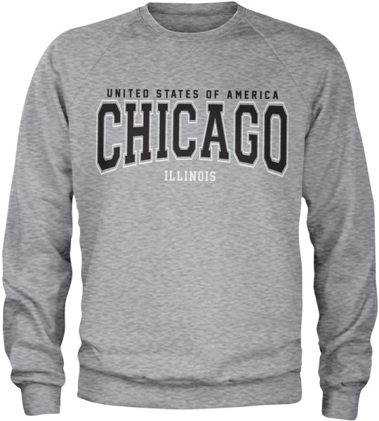 Hybris Chicago Illinois Sweatshirt Heather-Grey