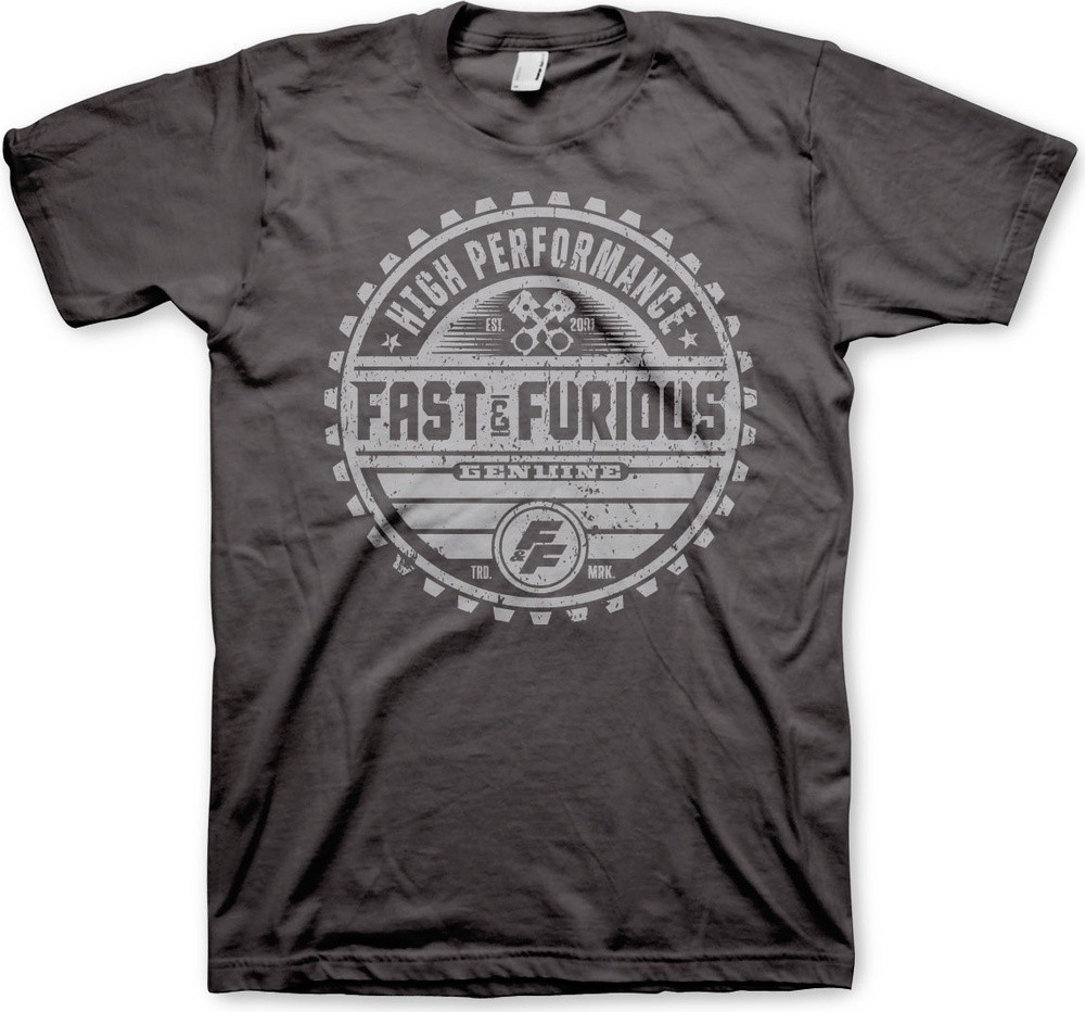 Fast & The Furious Genuine Brand T-Shirt Dark-Grau - Herren / Unisex