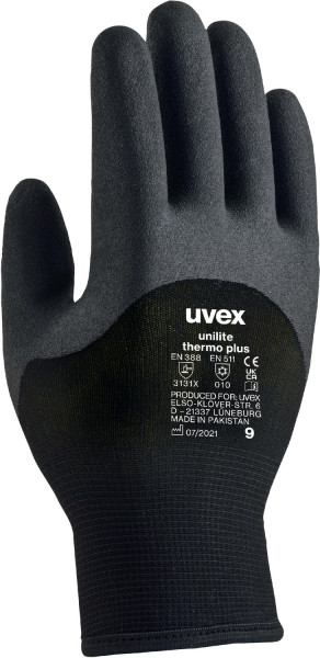 Uvex Schutzhandschuhe Unilite Thermo Plus 60592 (60592) 10 Paar