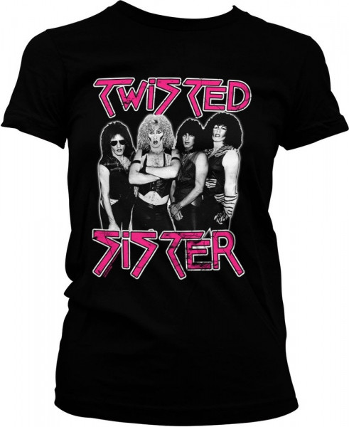 Twisted Sister Girly Tee Damen T-Shirt Black