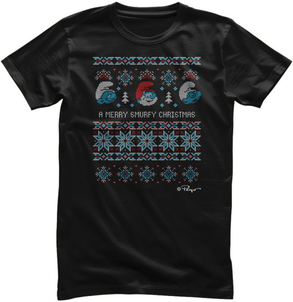 Die Schlümpfe T-Shirt A Merry Smurfy Christmas RB-1-SMF010