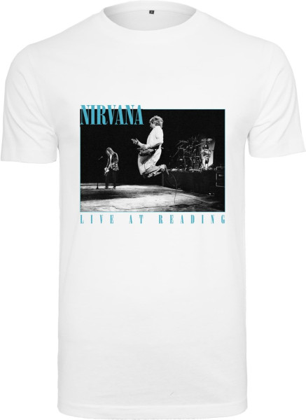 Merchcode T-Shirt Nirvana Live In Reading Tee White