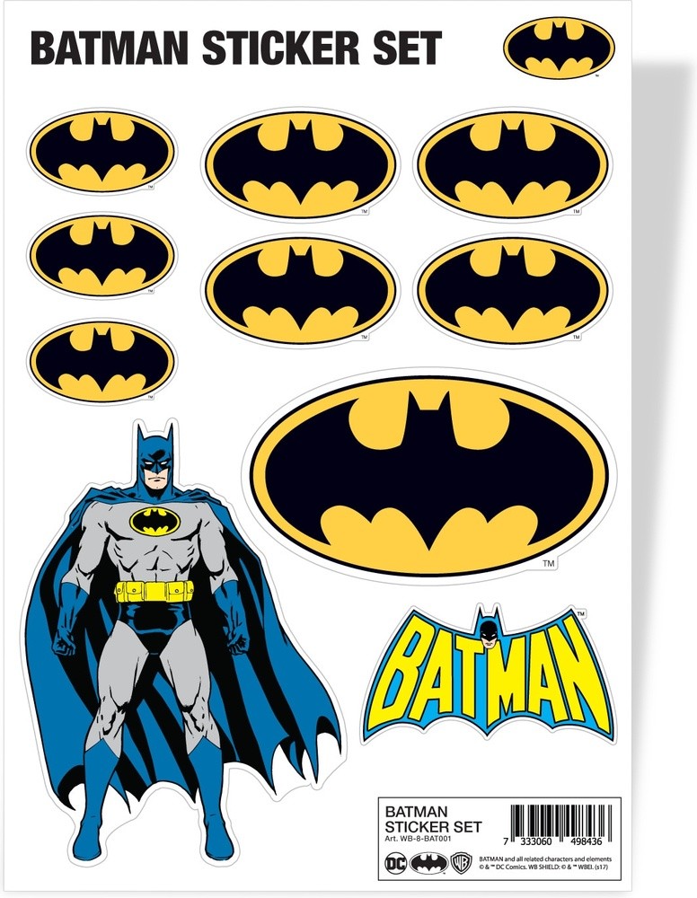 Batman Sticker Set Aufkleber Multicolor, Aufkleber / Sets