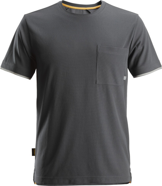 Snickers Workwear AllroundWork, 37.5® kurzarm T-Shirt Stahlgrau