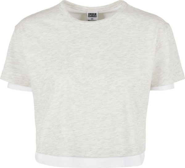 Urban Classics Damen T-Shirt Ladies Full Double Layered Tee