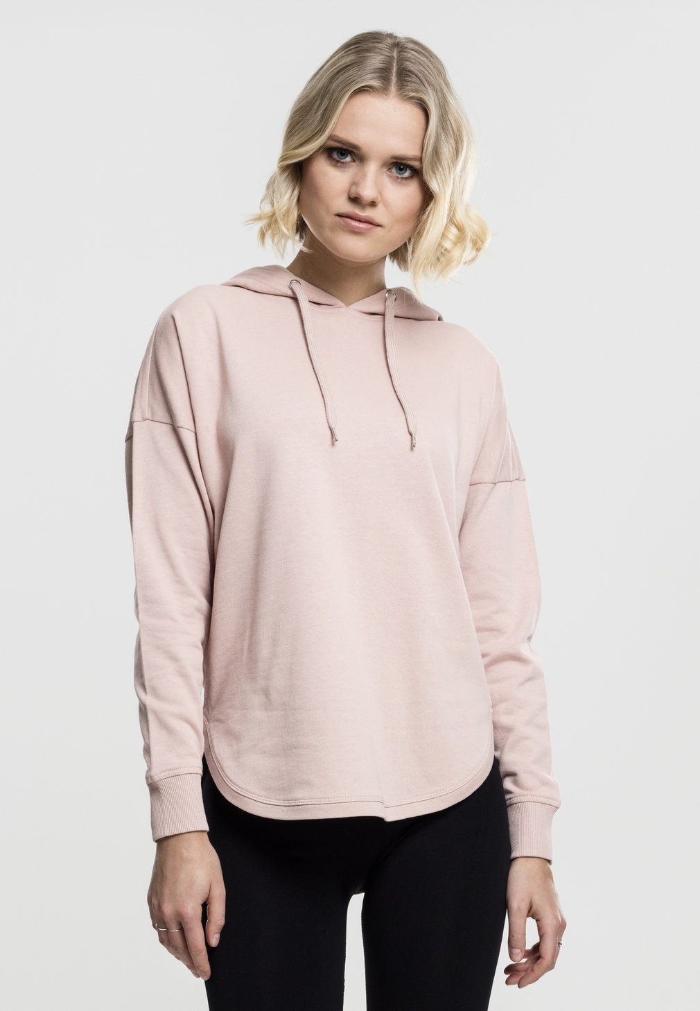 Urban Classics Damen Hoodie Ladies Oversized Terry Hoody Schwarz - Damen