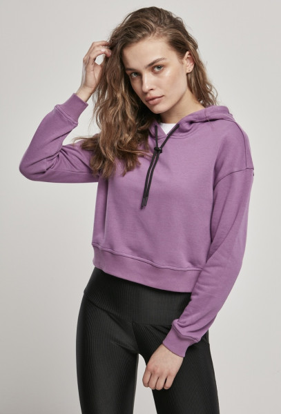 Urban Classics Damen Hoodie Ladies Short Terry Hoody Duskviolet