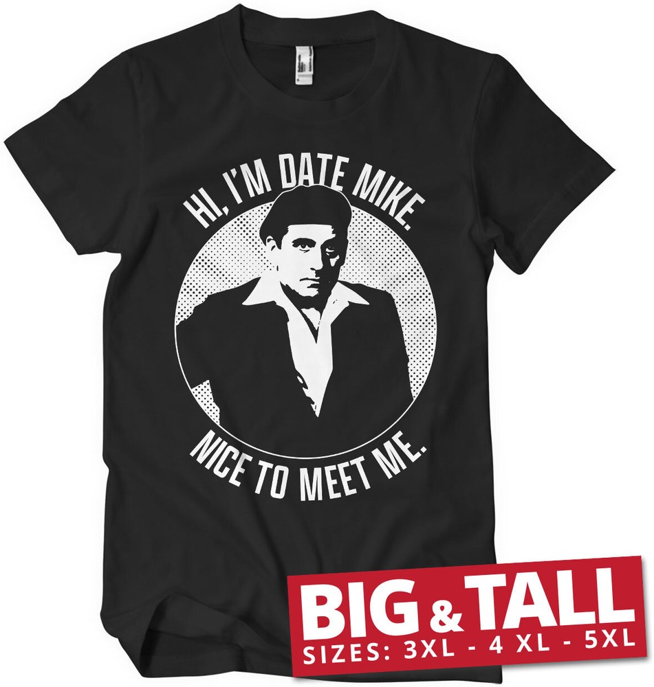 The Office Date Mike Big & Tall T-Shirt Schwarz - Herren / Unisex